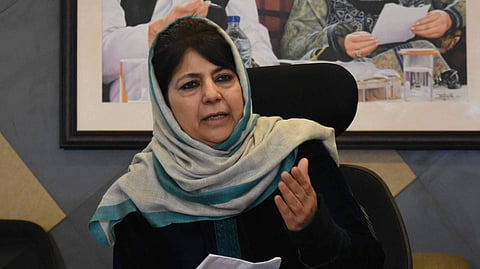 Former Jammu and Kashmir CM and PDP chief Mehbooba Mufti.