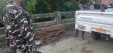 Assam’s Hailakandi district administration has returned seized construction materials to Mizoram’s Kolasib administration. (Photo | EPS)