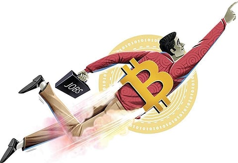 As the demand for cryptocurrency has grown in recent times and several start-ups have started operating in the space, a growth spurt is being seen in the crypto job market. (Express Illustrations)
