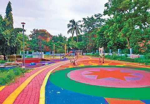 A portion of the sensory park at Saheed Nagar | Express