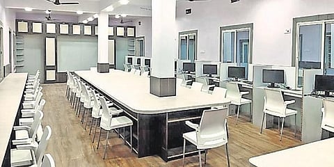 A library-cum-reading rooom of a government UP school in Ganjam | Express