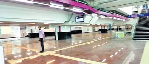 One of stations on the Mysuru Road-Kengeri Line.