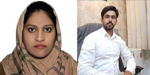 Thanveen Ballari and her husband Sayed Jalal reached Delhi on Sunday.