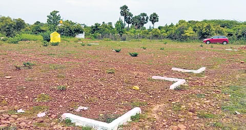 A view of the existing playground built by rural development department. (Photo | EPS)