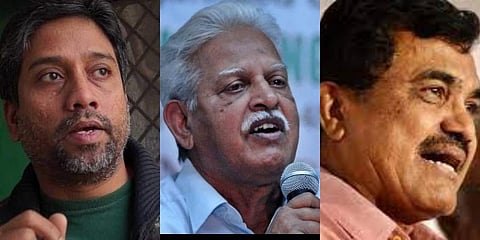 From Left: Hany Babu, Varavara Rao and Anand Teltumbde (File Photos)