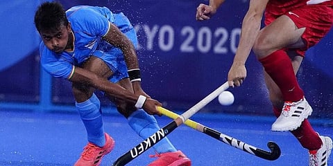 Indian men's hockey team midfielder Vivek Sagar Prasad (Photo | AP)