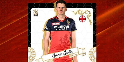 RCB pacer George Garton (Photo | RCB Twitter)