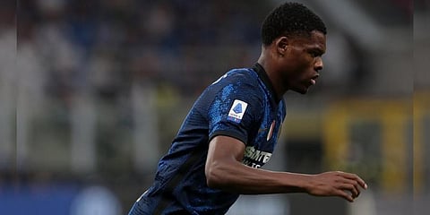 Denzel Dumfries of Inter Milan (Photo @DenzelJMD2)