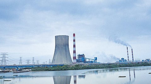 View of the Ennore power plant in Chennai