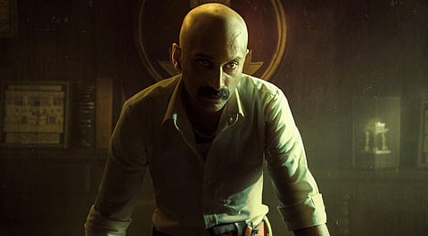 Actor Fahadh Faasil's look in the movie 'Pushpa'. (Photo | Twitter/@Pushpamovie)