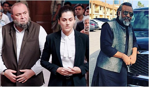 Director Anubhav Sinha (on right) and a still from 'Mulk' starring Rishi Kapoor and Taapsee Pannu. (Photos | Twitter)