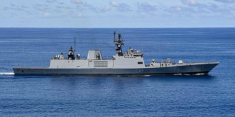 Guided-missile frigate INS Shivalik (Photo| Wikimedia Commons)