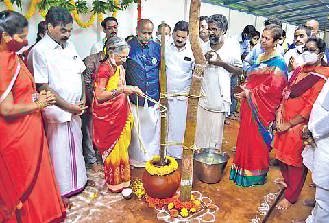 Trial run of the new seva commenced at SV Goshala in Tirumala | Express