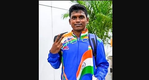 Mariyappan Thangavelu (Photo | Twitter/@DeepaAthlete)