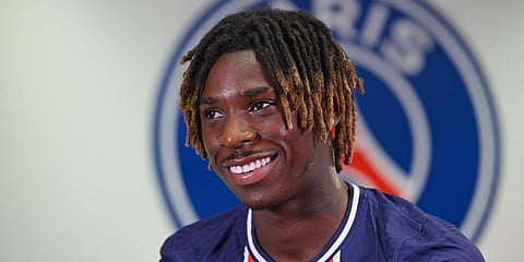 Italian striker Moise Kean (File Photo | PSG Twitter)