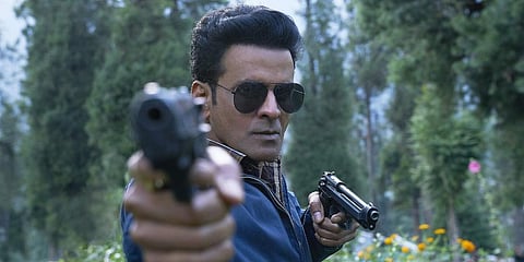 Bollywood actor Manoj Bajpayee in 'The Family Man'. (Photo | YouTube screengrab)