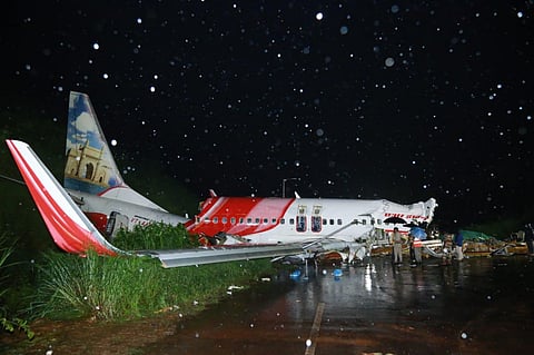 The Air India Express flight from Dubai with 190 onboard overshot the tabletop runway at Kozhikode airport killing up to 19 people. (File Photo | EPS)