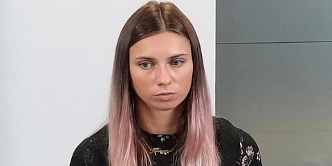 Belarus sprinter Krystsina Tsimanouskaya (Photo | AP)