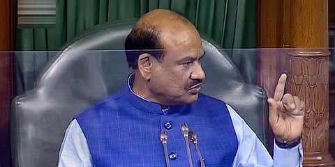Speaker Om Birla in the Lok Sabha during the Monsoon Session of Parliament, in New Delhi. (File Photo | PTI)