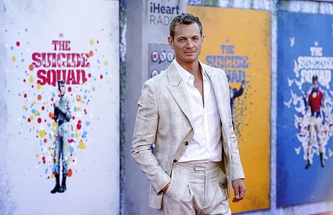 Joel Kinnaman, a cast member in 'The Suicide Squad,' poses at the premiere of the film at the Regency Village Theatre, Monday, Aug. 2, 2021, in Los Angeles. (Photo | AP)