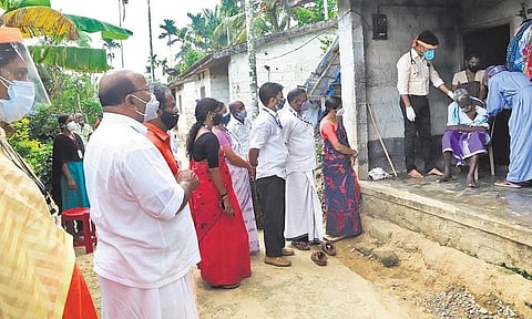 Vaccination in progress at Noolpuzha tribal panchayat in Wayanad