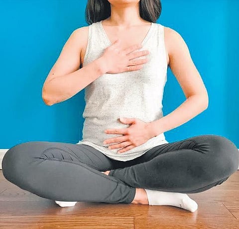 Representational image of breathing.