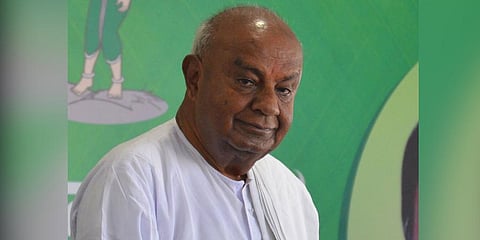JDS supremo HD Deve Gowda. (Photo | Express)