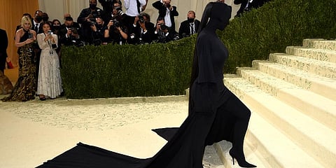 Kim Kardashian attends The Metropolitan Museum of Art's Costume Institute benefit gala celebrating the opening of the 'In America: A Lexicon of Fashion' exhibition in New York. (Photo | AP)
