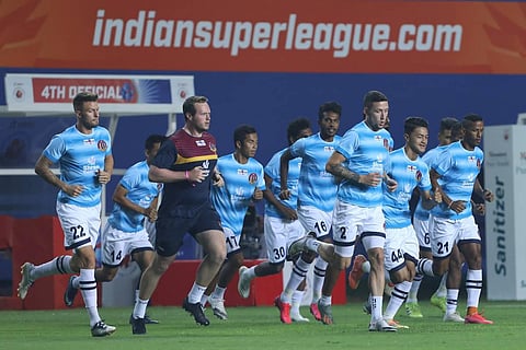 SC East Bengal squad during a training session. (Photo Courtesy | ISL)