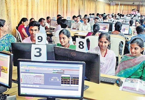 File photo of the Tamil Nadu Engineering Admissions (TNEA) BE counselling in process at Anna University in Chennai | Express