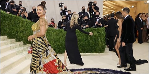 Sudha Reddy in the 2021 Met Gala. (Photo | Instagram: @sudhareddy.official)