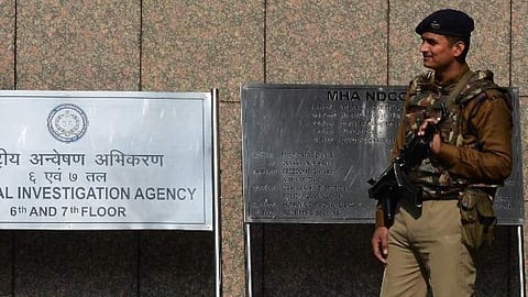 The office of the National Investigation Agency in New Delhi