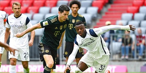 Bayern Munich's Robert Lewandowski in action. (Photo | AP)