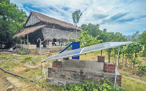 Sudhakar and Noushadya’s house at Papanasam