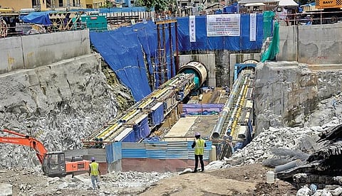 Bengaluru Metro's Tunnel Boring Machine 'Urja'. (File photo| EPS)