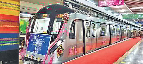 New Dhansa Bus Stand-Najafgarh section of the Grey Line is likely to reduce the traffic woes of many Delhiites. (Photo | PTI)