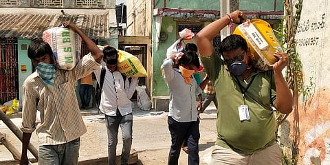 Municipal Revenue Inspector B Mallikarjuna extends help to the needy in Kadapa | Express