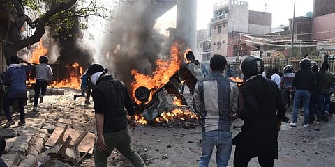 FILE | Protesters during clashes in Northeast Delhi. (File Photo | Parveen Negi, EPS)