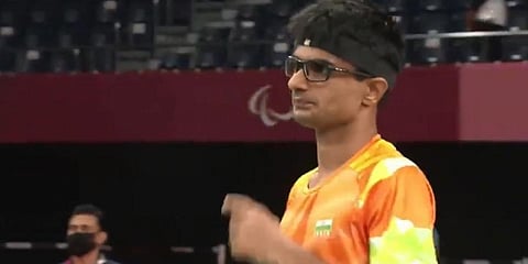 Paralympian Suhas Yathiraj. (Photo | DD Sports screengrab)
