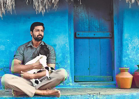 Actor Santhosh Prathap from the film titled 'Kathir'.