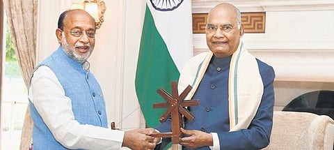 Vijay Goel seeks guidance from President Kovind on furthering Gandhian values