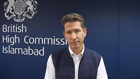 Christian Turner, the British High Commissioner to Pakistan (Photo | Twitter, @CTurnerFCDO)