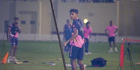 Rajasthan Royals pacer Kartik Tyagi (Photo | YouTube screengrab)