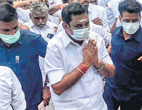 Edappadi K Palaniswami during a poll campaign at Tirunelveli | V KARTHIKALAGU