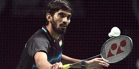 Former world No. 1 Kidambi Srikanth lost to world junior champion Kunlavut Vitidsarn, going down 9-21 19-21 in 50 minutes in the men's singles match knockout stage of Sudirman Cup. (File Photo | PTI)