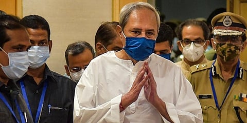 Odisha CM Naveen Patnaik arrives to participate in a high-level meeting chaired by Union Home Minister Amit Shah in New Delhi. (Photo | PTI)