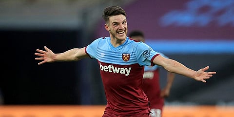 West Ham United's Declan Rice. (File Photo | AP)
