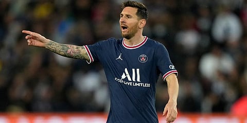 PSG striker Lionel Messi (Photo | AP)