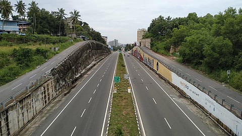 NH66 road in Thiruvananthapuram. (Photo | B P Deepu, EPS)