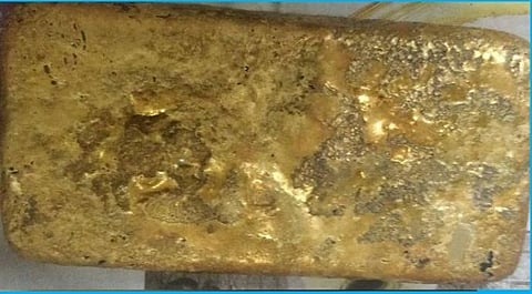 Frisking of the passenger helped in detecting the gold.